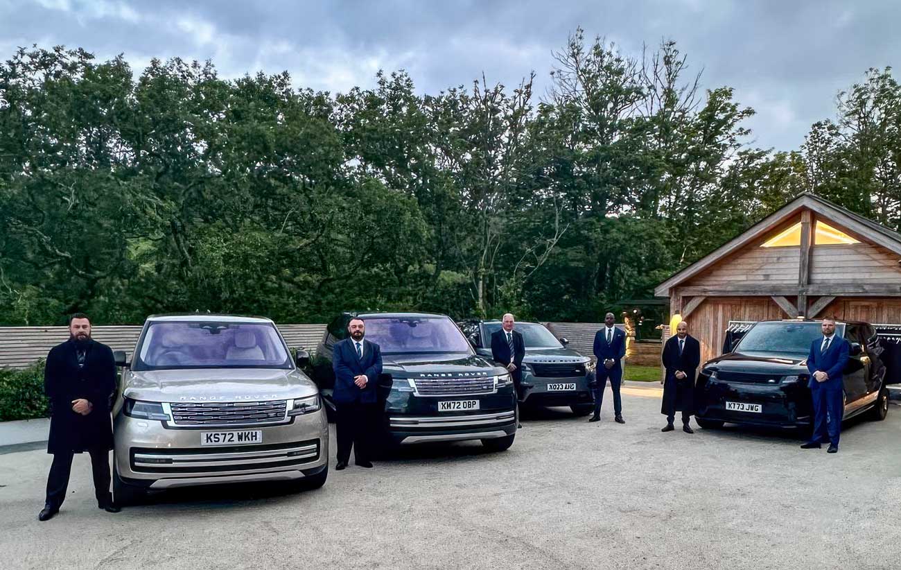 JLR Event Range Rovers and some of our Chauffeurs